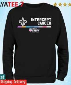 Original new Orleans Saints Intercept Cancer 2022 NFL Crucial Catch  Performance T-Shirt, hoodie, sweater, long sleeve and tank top