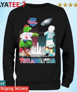 Philadelphia City Sport Team, Philadelphia Phillies And Philadelphia Eagles  Mascot Shirt, hoodie, sweater, long sleeve and tank top