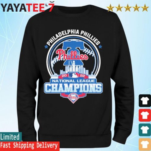 Philadelphia Phillies 2022 national League Champions City skyline shirt -  Vegatee