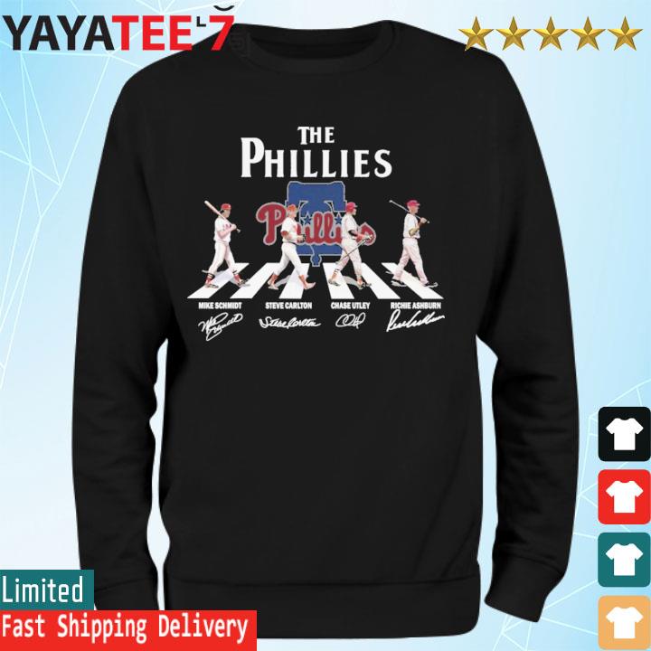 Philadelphia Phillies Mike Schmidt, Steve Carlton and Chase Utley