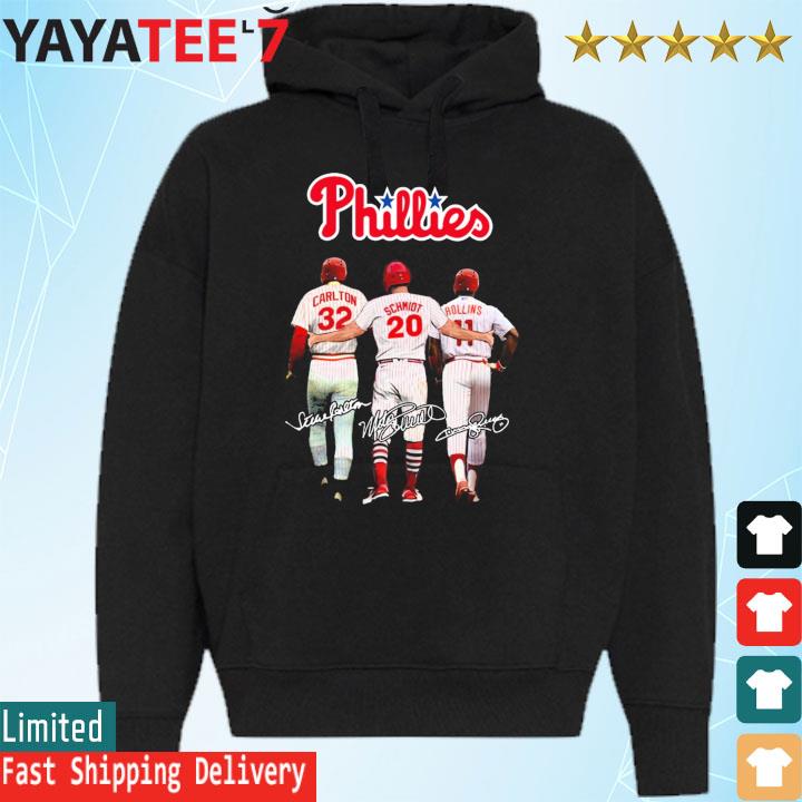 Philadelphia Phillies Steve Carlton Mike Schmidt and Jimmy Rollins  signatures shirt, hoodie, sweater, long sleeve and tank top