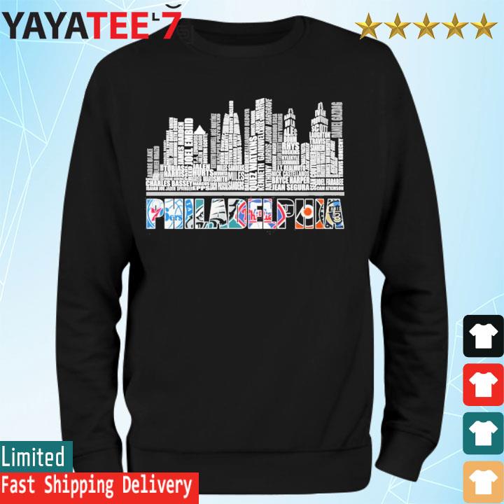 Men's Stadium Essentials Royal Philadelphia 76ers City Skyline T-Shirt