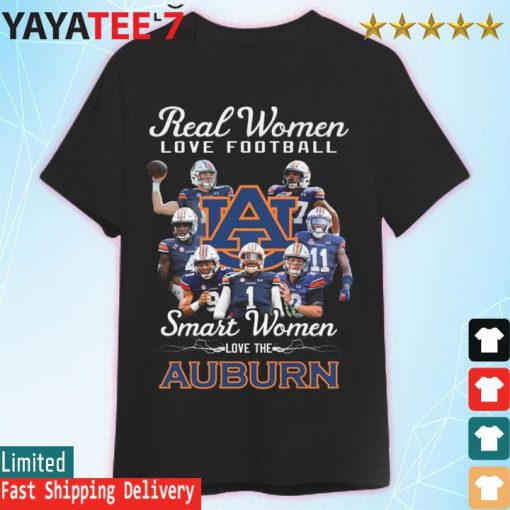 Real Women love football smart Women love the Auburn Tigers signatures shirt