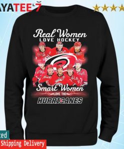 Real women love hockey smart women love the carolina hurricanes shirt,  hoodie, sweater, long sleeve and tank top