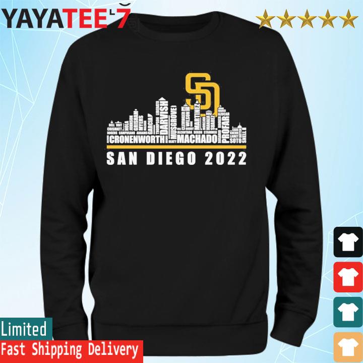 Men's San Diego Padres 2022 City Connect Wordmark Shirt, hoodie, sweater,  long sleeve and tank top