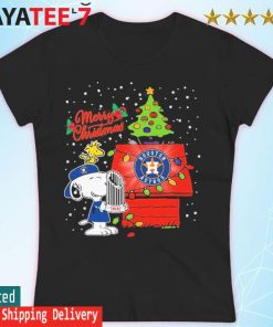 Snoopy And Friends Houston Astros Merry Christmas Shirt - High