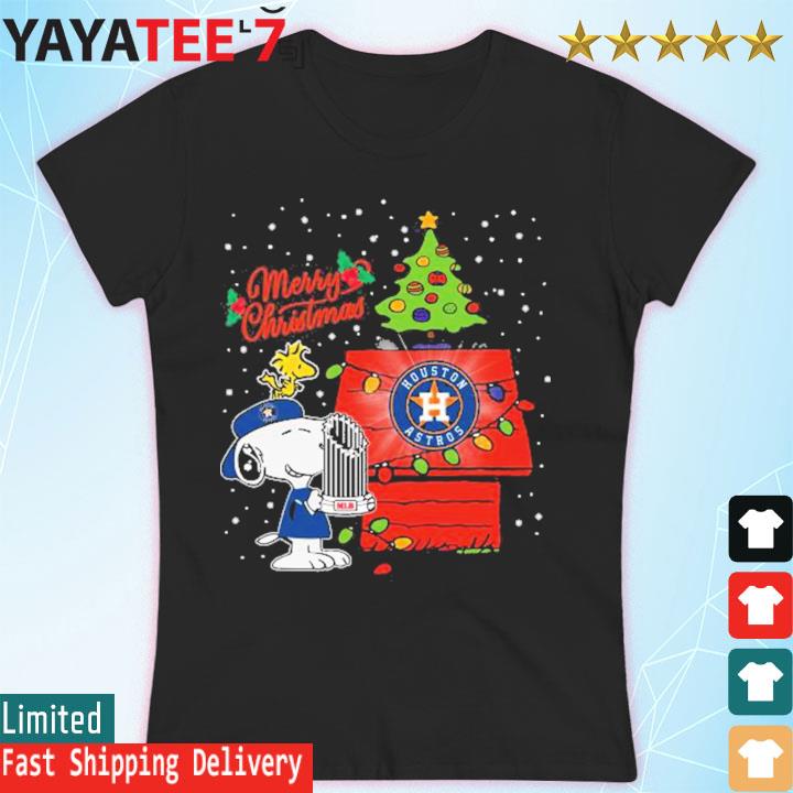 Official Houston astros Snoopy and Woodstock merry Christmas 2022 T-shirt,  hoodie, tank top, sweater and long sleeve t-shirt