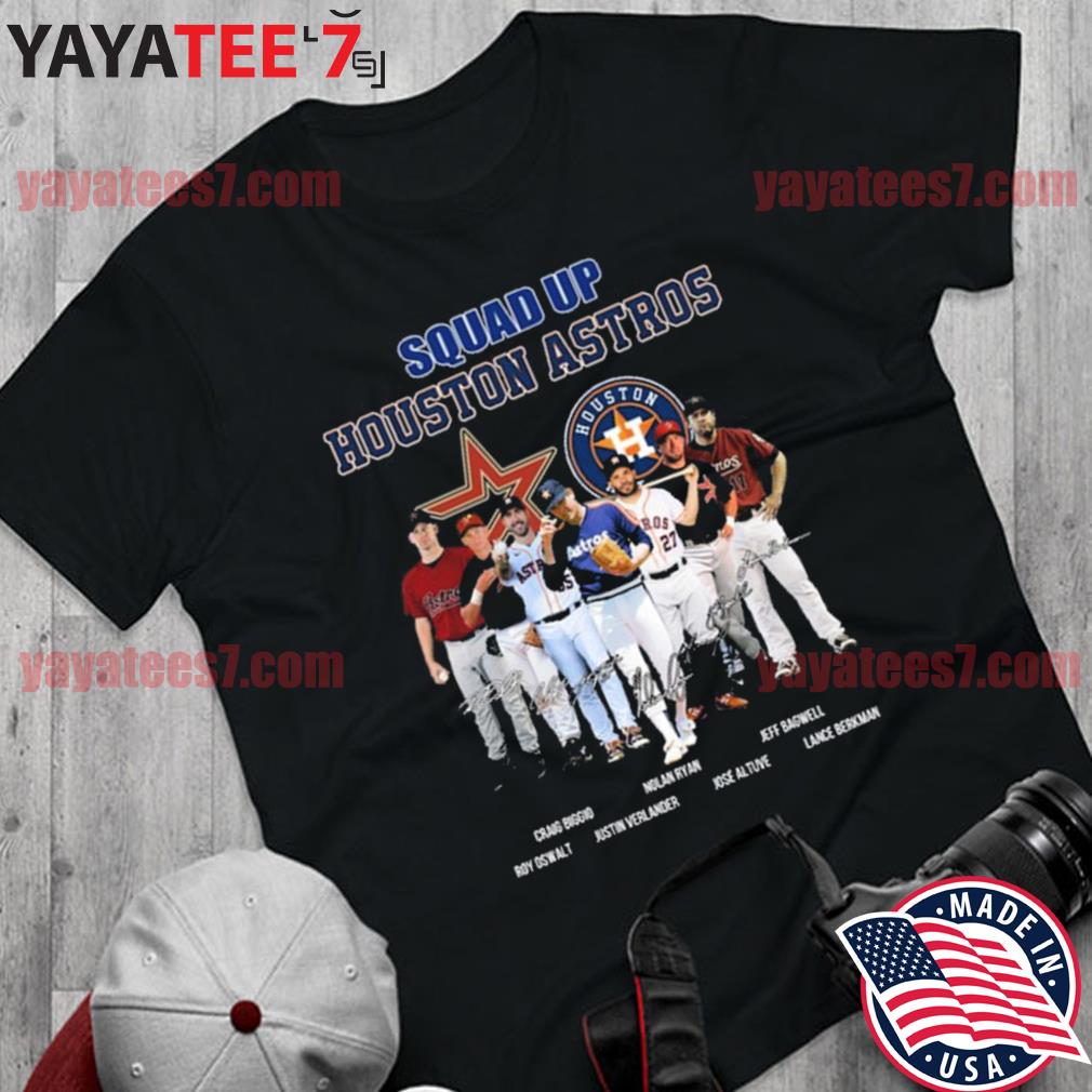 Squad Up Astros Signature T-Shirt - Torunstyle