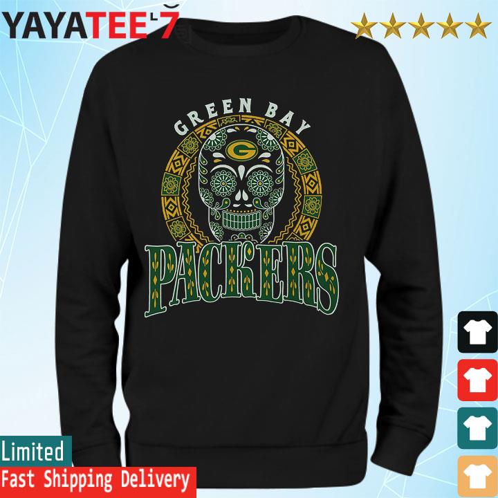 Green Bay Packers Sugar Skull 2022 Shirt, hoodie, sweater, long