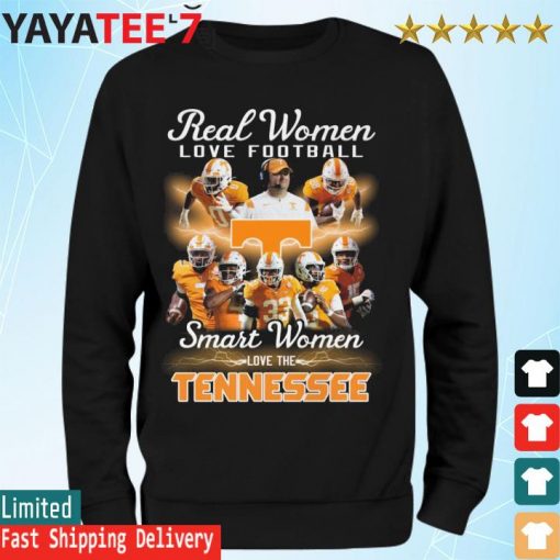 Tennessee Volunteers team Real football love football smart Women love the Tennessee signatures s Sweatshirt