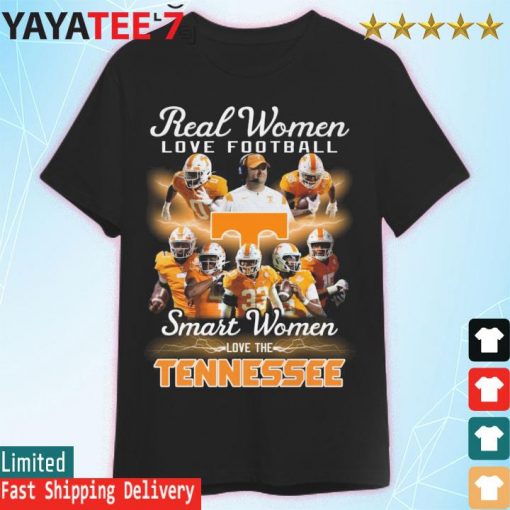 Tennessee Volunteers team Real football love football smart Women love the Tennessee signatures shirt