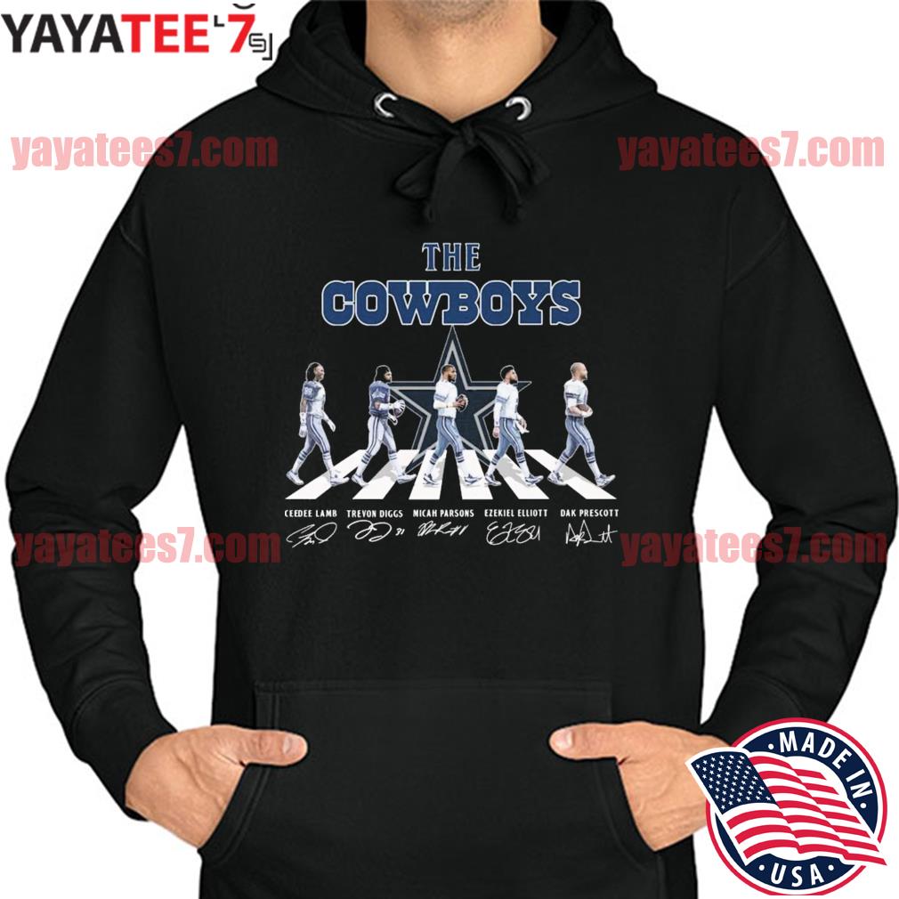 The Cowboys Ezekiel Elliott Dak Prescott Abbey Road Signatures Shirt,  hoodie, sweater, long sleeve and tank top