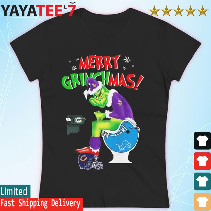 The Grinch Merry Grinchmas Minnesota Vikings Toilet Paper Green Bay Packers Christmas  shirt, hoodie, sweater, long sleeve and tank top