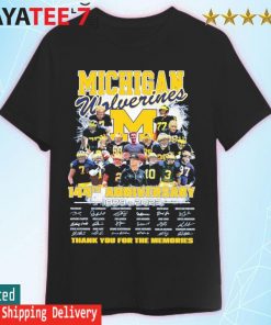 The Michigan Wolverines 144th anniversary 1879 2023 thank you for the memories shirt