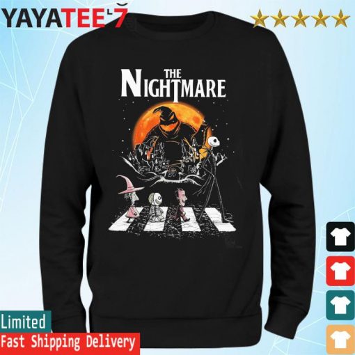 The Nightmare Jack Skellington And Babies Halloween Abbey Road Shirt Sweatshirt