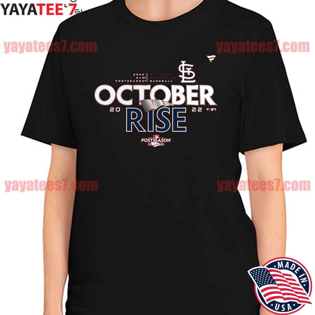 October Rise Baseball Red 2022 Postseason Locker Room Shirt