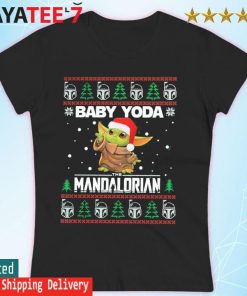 Baby Yoda, Star War the Mandalorian 2022 ugly christmas sweater Women's T-shirt
