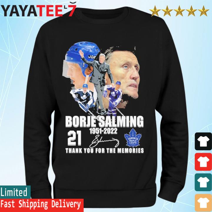 Toronto Maple Leafs Borje Salming 1951-2022 Thank You For The