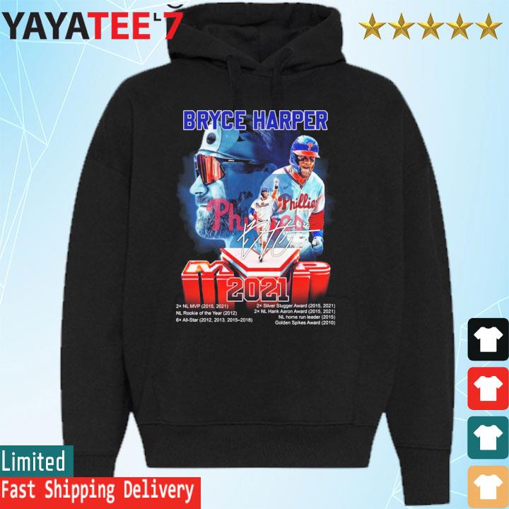 Bryce Harper MVP 2021 Philadelphia Phillies signature shirt, hoodie,  sweater, long sleeve and tank top