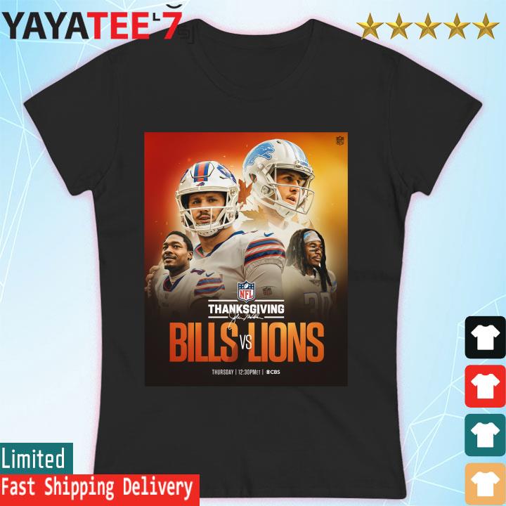 Buffalo Bills vs Lions NFL 2022 Thanksgiving game shirt, hoodie, sweater,  long sleeve and tank top