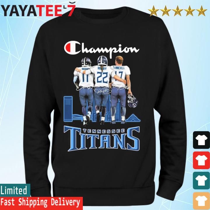 A. J. Brown And Derrick Henry And Ryan Tannehill Signatures Tennessee Titans  shirt, hoodie, sweater, long sleeve and tank top