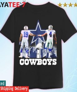 Dallas Cowboys Amari Cooper and Dak Prescott Dallas city signatures shirt