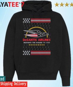 Desantis Airlines Tacky ugly Christmas Sweater Hoodie