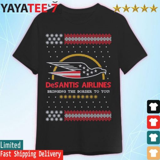 Desantis Airlines Tacky ugly Christmas Sweater