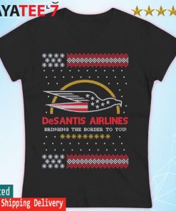 Desantis Airlines Tacky ugly Christmas Sweater Women's T-shirt