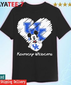 Disney Mickey mouse hug Kentucky Wildcats heart shirt