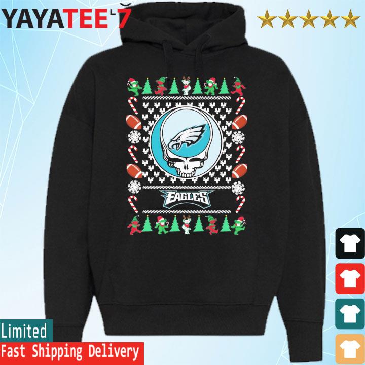 Grateful Dead Bears Philadelphia Eagles ugly Christmas shirt