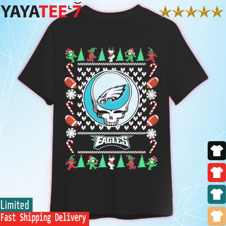 Grateful Dead Bears Philadelphia Eagles ugly Christmas shirt, hoodie,  sweater, long sleeve and tank top