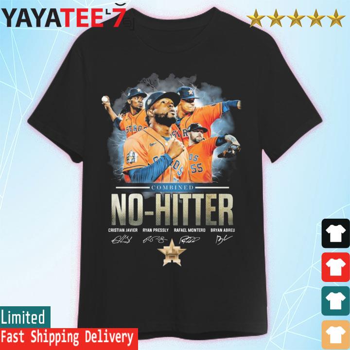 Official Houston astros 2022 Combined No Hitter signatures shirt