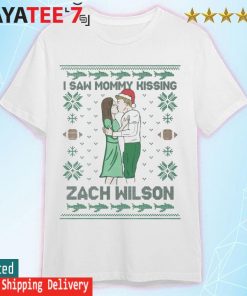 I saw Mommy kissing Zach Wilson Ugly Christmas shirt