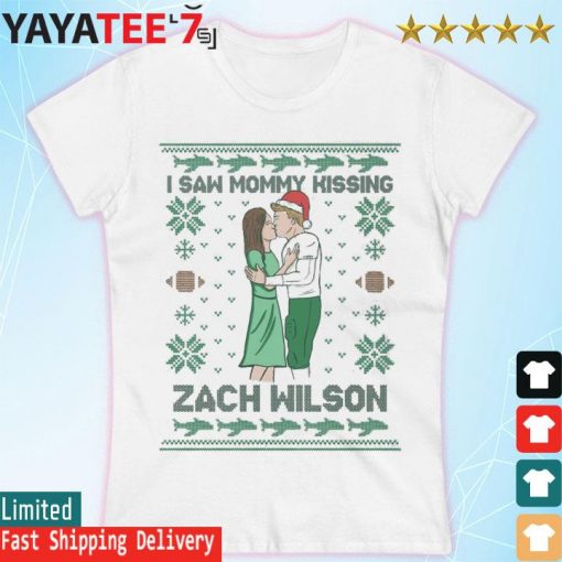 I Saw Mommy Kissing Zw Ugly Christmas Sweater Women's T-shirt
