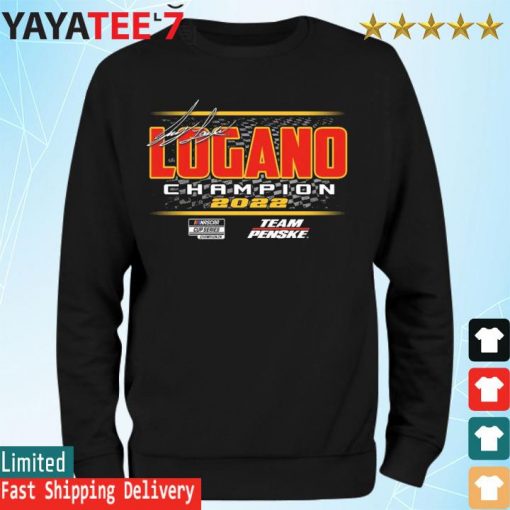 Joey Logano Team Penske 2022 NASCAR Cup Series Champion signature s Sweatshirt