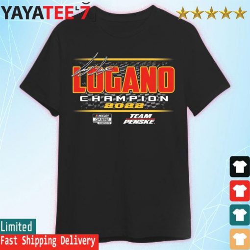 Joey Logano Team Penske 2022 NASCAR Cup Series Champion signature shirt