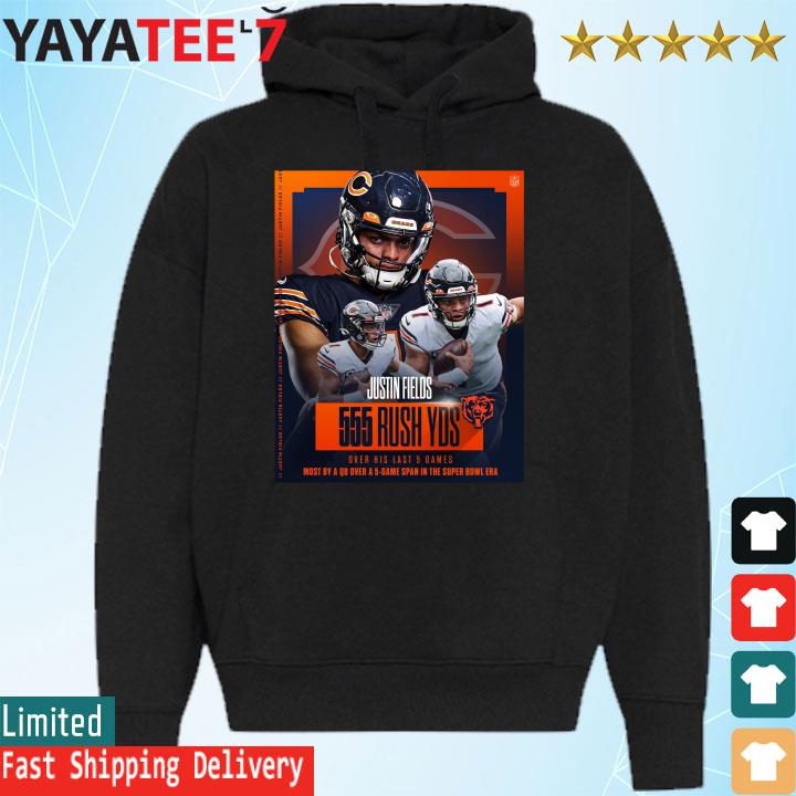 Justin Fields Chicago Bears retro shirt, hoodie, sweater, long