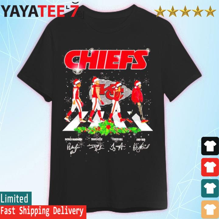 Kansas City Chiefs Christmas Abbey Road Signatures Shirt