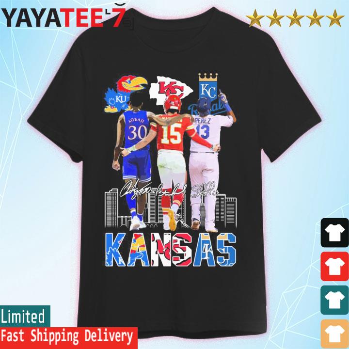 Official Kansas Sport City Ochai Agbaji Patrick Mahomes II and Salvador  Pérez signatures shirt, hoodie, sweater, long sleeve and tank top