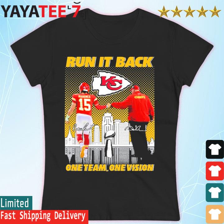 Patrick Mahomes Tee Kansas City Chiefs Run It Back Superbowl 