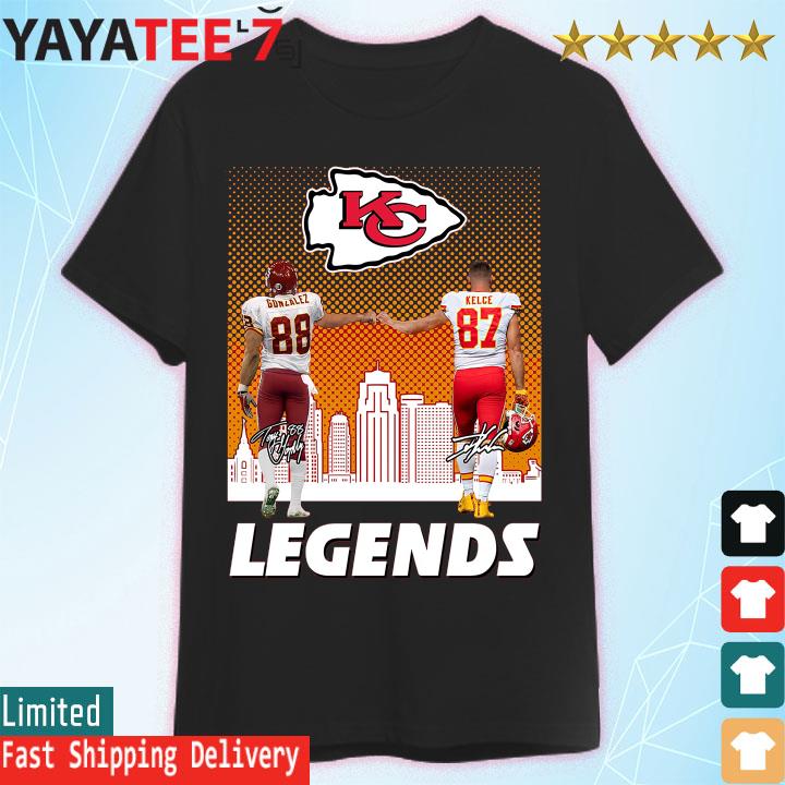 Kansas city Chiefs tony gonzalez travis kelce city signatures Shirt,  hoodie, sweater, long sleeve and tank top