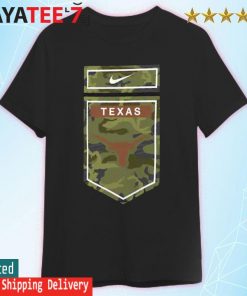 Men's Nike Black Texas Longhorns Veterans Camo 2022 T-Shirt