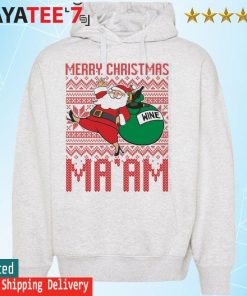 Merry Christmas Ma'am Ugly Sweater Hoodie
