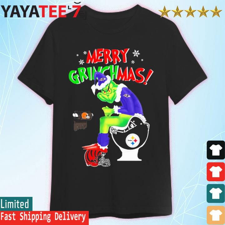 Merry Grinchmas Baltimore Ravens Grinch and Cleveland Browns toilet paper  sweater, hoodie, sweater, long sleeve and tank top