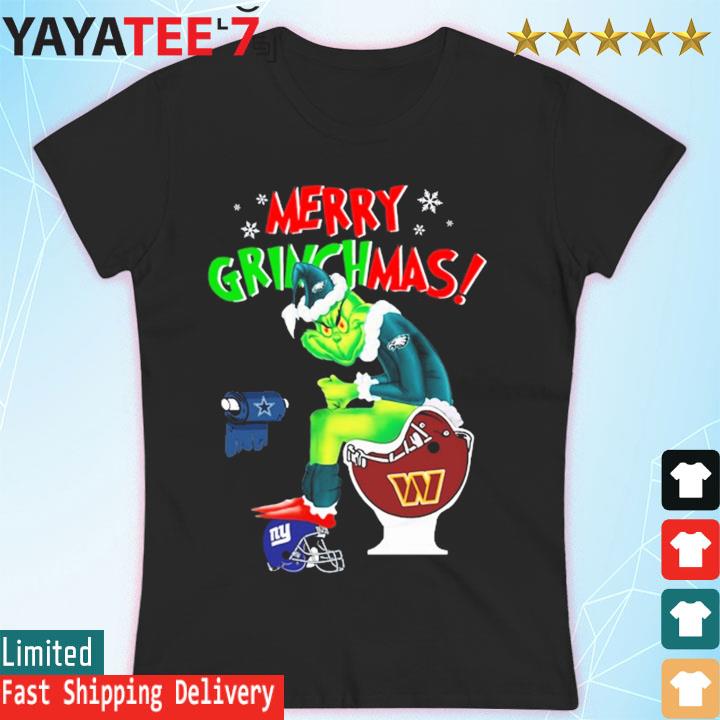 The Grinch New England Santa Dallas Cowboys Washington Commanders Toilet  Paper New York Giants and Philadelphia Eagles shirt, hoodie, longsleeve,  sweatshirt, v-neck tee