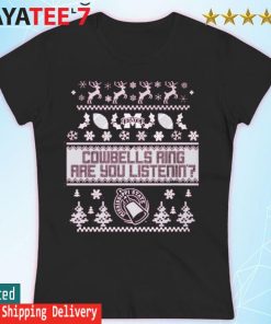 Mississippi State Cowbells Ring Are You Listening Ugly Christmas Sweater Women's T-shirt