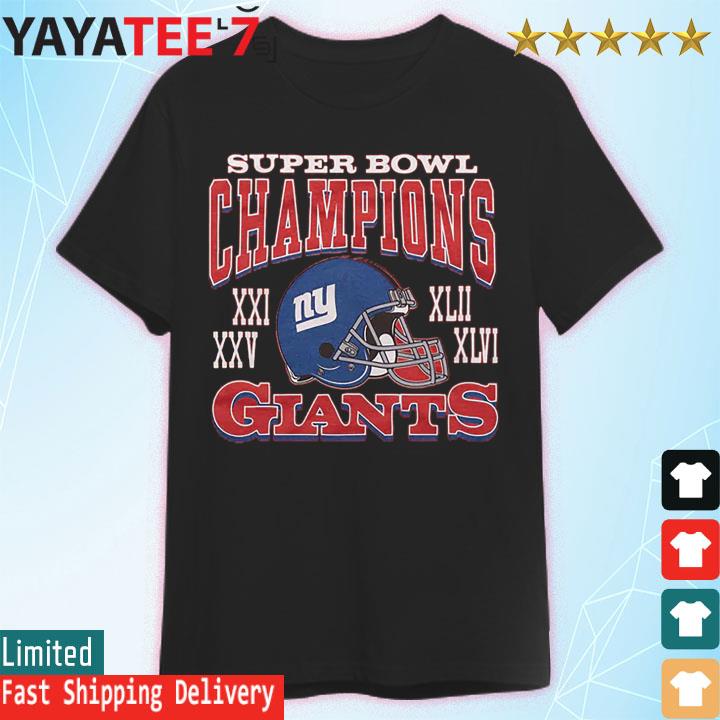 New York Giants 4 Time Super Bowl Champions shirt, hoodie, sweater, long  sleeve and tank top