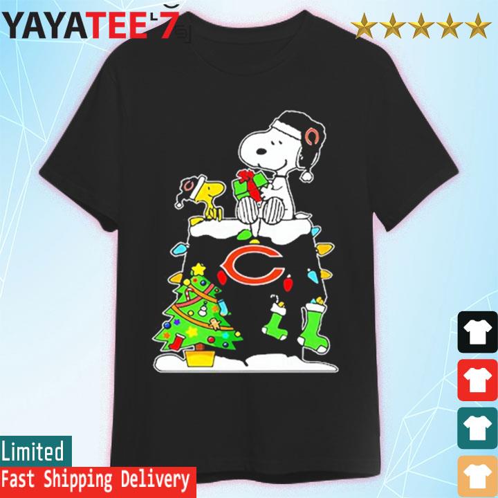 Snoopy And Woodstock Merry Chicago Bears Christmas T-Shirt - T-shirts Low  Price