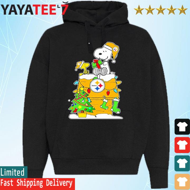 NFL Pittsburgh Steelers Snoopy and Woodstock Merry Christmas shirt, hoodie,  sweater, long sleeve and tank top